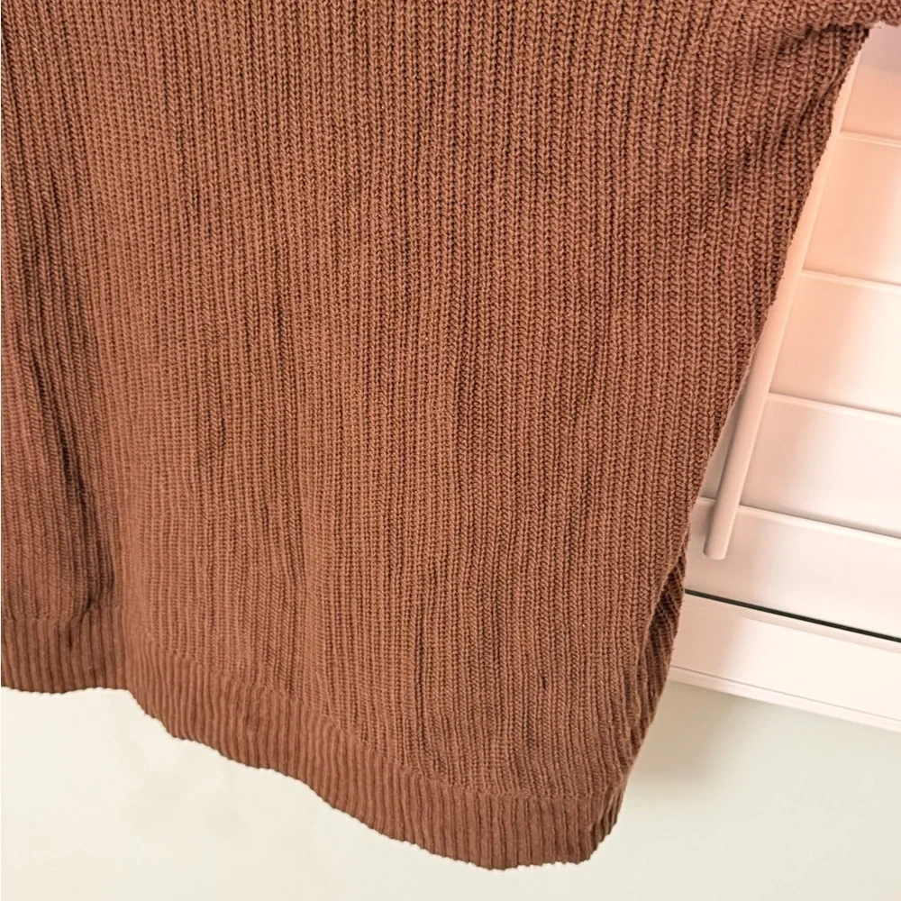 St. John's Bay Warm Brown Open Front Cardigan